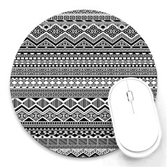 Aztec Pattern Design Round Mousepads by BangZart