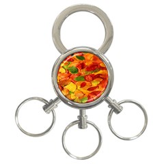 Leaves Texture 3-ring Key Chains by BangZart