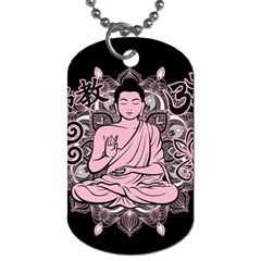 Ornate Buddha Dog Tag (one Side) by Valentinaart