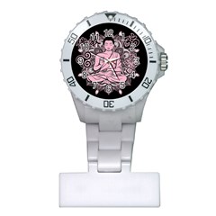 Ornate Buddha Plastic Nurses Watch by Valentinaart