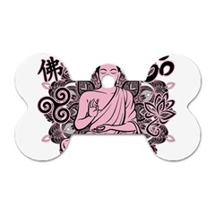 Ornate Buddha Dog Tag Bone (two Sides) by Valentinaart