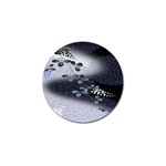 Abstract Black And Gray Tree Golf Ball Marker (4 pack) Front