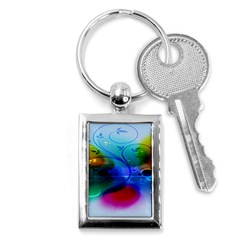 Abstract Color Plants Key Chains (rectangle)  by BangZart