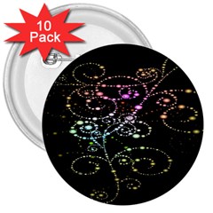 Sparkle Design 3  Buttons (10 Pack)  by BangZart