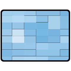 Blue Squares Iphone 5 Wallpaper Fleece Blanket (large)  by BangZart