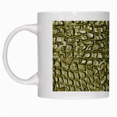 Aligator Skin White Mugs by BangZart