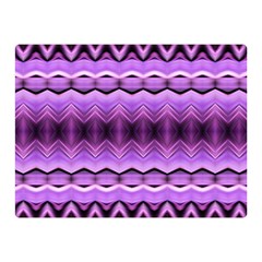 Purple Pink Zig Zag Pattern Double Sided Flano Blanket (mini)  by BangZart