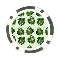 Leaf Pattern Seamless Background Poker Chip Card Guard (10 Pack) by BangZart