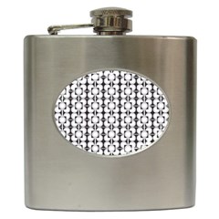 Pattern Background Texture Black Hip Flask (6 Oz) by BangZart