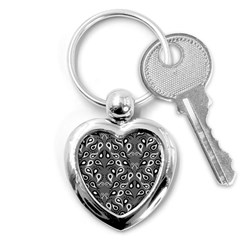 Paisley Pattern Paisley Pattern Key Chains (heart)  by BangZart