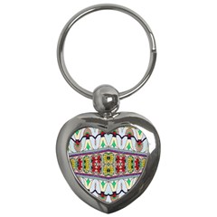 Kaleidoscope Background  Wallpaper Key Chains (heart)  by BangZart