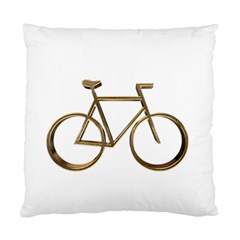 Elegant Gold Look Bicycle Cycling  Standard Cushion Case (two Sides) by yoursparklingshop