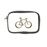 Elegant Gold Look Bicycle Cycling  Coin Purse Front