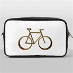 Elegant Gold Look Bicycle Cycling  Toiletries Bags Front