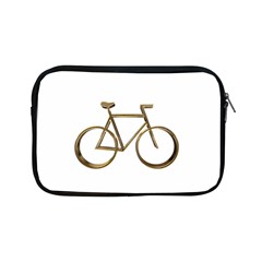 Elegant Gold Look Bicycle Cycling  Apple Ipad Mini Zipper Cases by yoursparklingshop