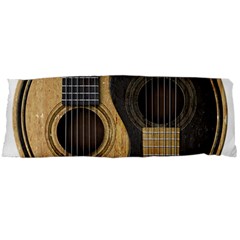 Old And Worn Acoustic Guitars Yin Yang Body Pillow Case Dakimakura (two Sides) by JeffBartels