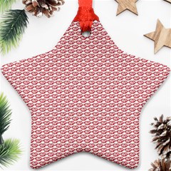 Kisspattern 01 Star Ornament (two Sides) by paulaoliveiradesign