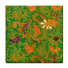 Art Batik The Traditional Fabric Tile Coasters by BangZart