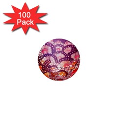 Colorful Art Traditional Batik Pattern 1  Mini Buttons (100 Pack)  by BangZart