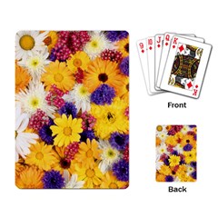 Colorful Flowers Pattern Playing Card by BangZart