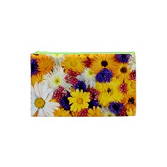 Colorful Flowers Pattern Cosmetic Bag (xs) by BangZart