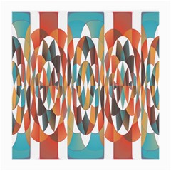 Colorful Geometric Abstract Medium Glasses Cloth (2-side) by linceazul