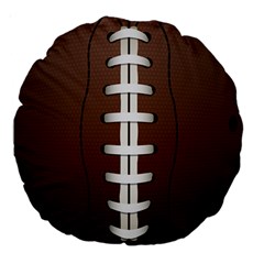 Football Ball Large 18  Premium Round Cushions by BangZart