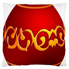 Easter Decorative Red Egg Standard Flano Cushion Case (one Side) by BangZart