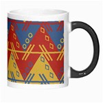 Aztec South American Pattern Zig Morph Mugs Right