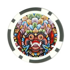 Wood Sculpture Bali Logo Poker Chip Card Guard (10 Pack) by BangZart