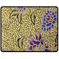 Traditional Art Batik Pattern Double Sided Fleece Blanket (medium)  by BangZart