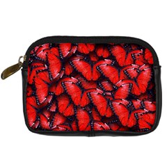 The Red Butterflies Sticking Together In The Nature Digital Camera Cases by BangZart