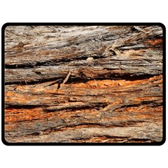 Natural Wood Texture Fleece Blanket (large)  by BangZart