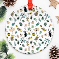 Insect Animal Pattern Ornament (round) by BangZart