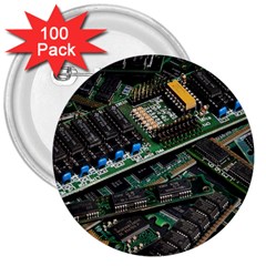 Computer Ram Tech 3  Buttons (100 Pack)  by BangZart