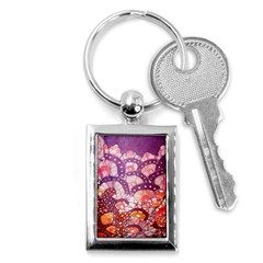 Colorful Art Traditional Batik Pattern Key Chains (rectangle)  by BangZart