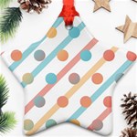 Simple Saturated Pattern Star Ornament (Two Sides) Back