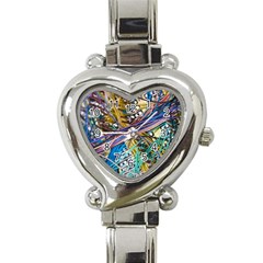 Circuit Computer Heart Italian Charm Watch by BangZart