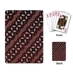 Art Traditional Batik Pattern Playing Card by BangZart