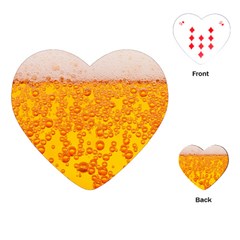 Beer Alcohol Drink Drinks Playing Cards (heart)  by BangZart