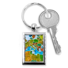 World Map Key Chains (rectangle)  by BangZart