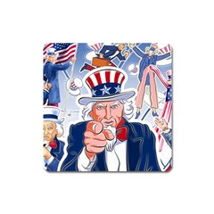 Independence Day United States Of America Square Magnet by BangZart