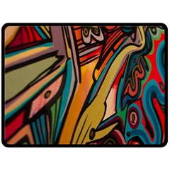 Vivid Colours Double Sided Fleece Blanket (large)  by BangZart