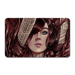 Beautiful Women Fantasy Art Magnet (rectangular) by BangZart