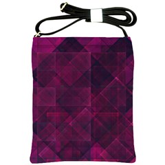 Pinkpunkplaid Shoulder Sling Bags by designsbyamerianna