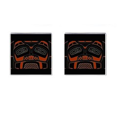 Traditional Northwest Coast Native Art Cufflinks (square) by BangZart