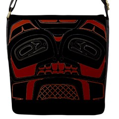 Traditional Northwest Coast Native Art Flap Messenger Bag (s) by BangZart