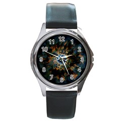 Crazy  Giant Galaxy Nebula Round Metal Watch by BangZart