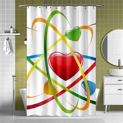 Love Shower Curtain 48  X 72  (small)  by BangZart