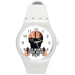 Do what your brain says Round Plastic Sport Watch (M) Front